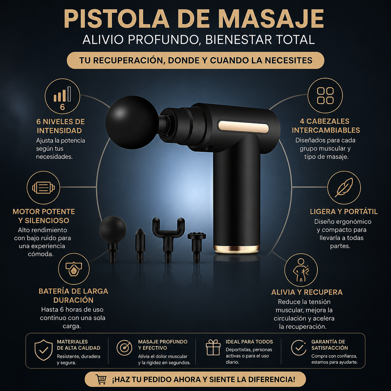 Luvinos™ Pistola de Masaje Pro